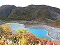 昭和湖と剣岳溶岩ドーム