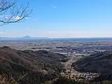 晃石山からの筑波山