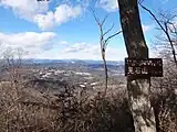 晃石山から北面のゴルフ場