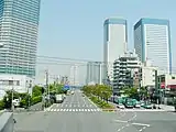 晴海通りと豊洲（2006年6月）
