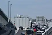 外回り（北側）出口付近（国道302号に合流）