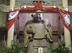 朝日開運大黒天（像高144.2センチ・クス材）
