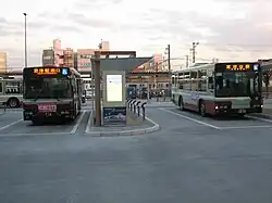 木更津駅西口バスのりば