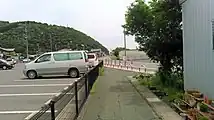 路線跡東側（2017年5月）