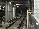 連絡線(四つ橋線2番線ホームより)