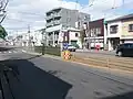 杉並町停留場・往線乗り場（五稜郭方面）