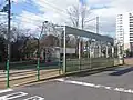 杉並町停留場・復線乗り場（湯の川方面）全体構造