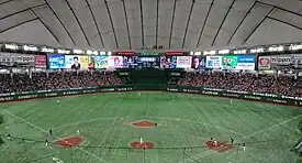 2022年改修後のバックスクリーン(全景)(2022年6月3日撮影)