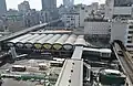 旧東横線の渋谷高架駅舎全景（2013年3月）