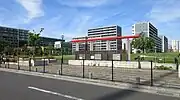 松原団地記念公園のテラス