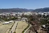 天守からの景色(東)(2018年(平成30年)3月)