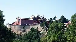 柏山東岳廟の遠景