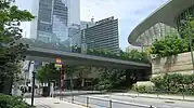 森タワーとの接続デッキ