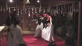 不土野地区の椎葉神楽