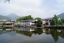 岩頭鎮蒼坡村の古い町並み