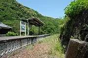 ホーム跡（2014年5月）
