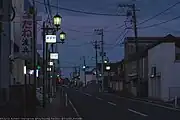 槻木の市街地