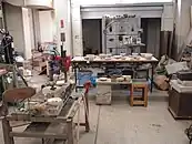 オープンスタジオ立体室テラコッタ、木工のワークショップが開催される