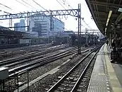 9・10番線ホーム東京側から大船側を望む（2004年11月）