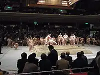 横綱審議委員会での把瑠都関（2011年12月23日撮影）