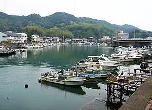 橘港、中浦付近
橘港橘港の位置