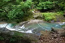 檜俣川渡渉地点