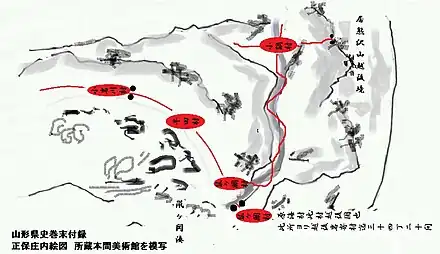 正保2年(1645年)に江戸幕府に提出した絵図の模写