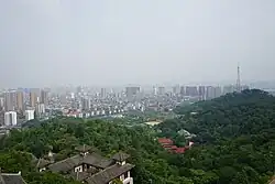 西山から望む市街地