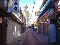 武蔵御嶽神社下の商店街