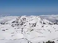 残雪期の奥大日岳
