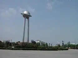 市街地付近のロータリー
