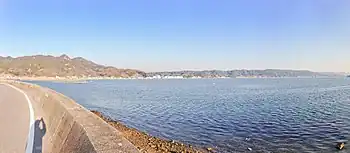 江田島市津久茂から東方向の江田島湾を望む。広島湾中部(C)。指定海域。