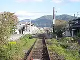 河戸駅から可部駅側を撮影（2005年11月）