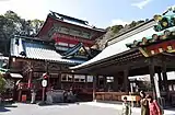 静岡浅間神社 舞殿（重文）、大拝殿（重文）（2015年3月撮影）