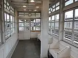 旧駅舎待合室内部（2014年12月）