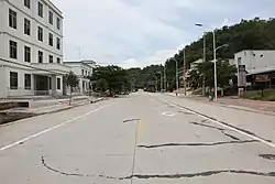 什運郷市街地のG224国道