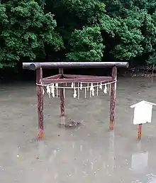 和多都美神社（長崎県対馬市）の三柱鳥居