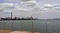港公園から見た鹿島港（北側）