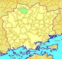 旧・湯原町の位置