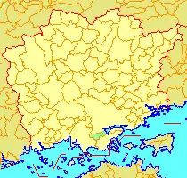 灘崎町の位置