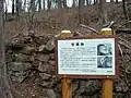 三峯神社と雲取山の間にある炭窯跡
