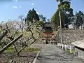 熊野神社全体像（山梨県南アルプス市秋山区公民館近く）