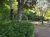 片倉城跡公園展示像