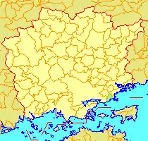 旧・牛窓町位置図