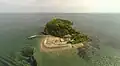 うみかぜ公園から1.1&nbsp;km 猿島上空から