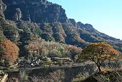 古郊郷崑山村の遠景