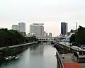 新大橋通りの橋上から北側を望む（2009年7月11日撮影）