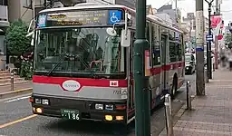 用賀駅→岡本三丁目・成育医療研究センター前→成城学園前駅行