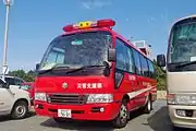 災害支援車(人員輸送車)トヨタ・コースター(田原市消防本部)