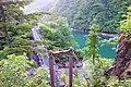 登山口の大畠谷（吊橋）